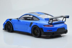 Porsche 911 GT2 RS 991.2 Weissach Package Blue Black Magnesium Wheels Minichamps 1:18 153068316 Diecast - image 5 of 6