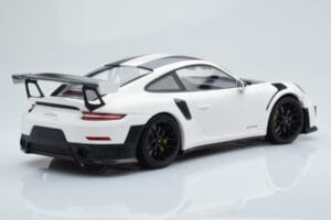Porsche 911 GT2 RS 991.2 Weissach Package White Black Magnesium Wheels Minichamps 1:18 153068309 Diecast - image 2 of 6