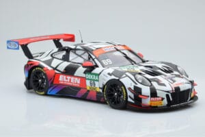 Porsche 911 GT3 R Iron Force by Ring Police #69 J. van Slooten / L. Luhr ADAC GT Masters 2018 Minichamps 1:18 153186969 Dieca - image 3 of 5