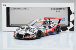 Porsche 911 GT3 R Iron Force by Ring Police #69 J. van Slooten / L. Luhr ADAC GT Masters 2018 Minichamps 1:18 153186969 Dieca - image 5 of 5