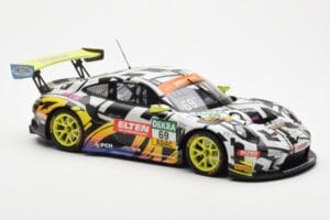 Porsche 911 991.2 GT3 R #69 Team Iron Force Racing Ring Police L. Luhr / M. Holzer ADAC GT Masters 2019 Minichamps 1:18 15319 - image 4 of 6