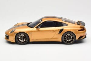 Porsche 911 991.2 Turbo S Exclusive Gold GT Spirit 1:18 GT444 Resin - image 3 of 6