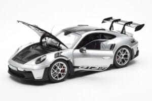 Porsche 911 992 GT3 Weissach Pack GT Silver Metallic Norev 1:18 187366 Diecast - image 2 of 8