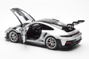 Porsche 911 992 GT3 Weissach Pack GT Silver Metallic Norev 1:18 187366 Diecast - image 5 of 8