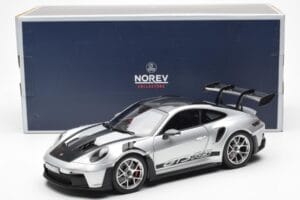 Porsche 911 992 GT3 Weissach Pack GT Silver Metallic Norev 1:18 187366 Diecast - image 8 of 8