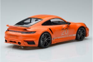 Porsche 911 992 Turbo S China 20th Anniversary Orange Minichamps 1:18 155069171 Diecast - image 2 of 6