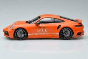 Porsche 911 992 Turbo S China 20th Anniversary Orange Minichamps 1:18 155069171 Diecast - image 3 of 6