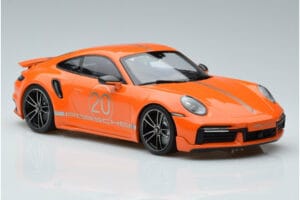 Porsche 911 992 Turbo S China 20th Anniversary Orange Minichamps 1:18 155069171 Diecast - image 4 of 6