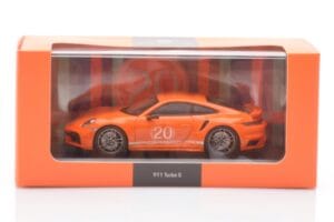 Porsche 911 992 Turbo S Gulf Orange Minichamps 1:43 WAP0209060N002 Diecast - image 4 of 4