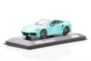 Porsche 911 992 Turbo S Mint Green Minichamps 1:43 WAP0209070N003 Diecast - image 2 of 4
