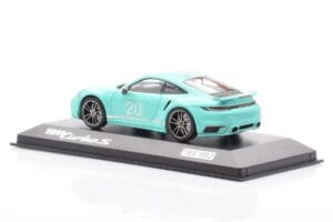 Porsche 911 992 Turbo S Mint Green Minichamps 1:43 WAP0209070N003 Diecast - image 3 of 4