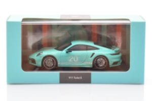 Porsche 911 992 Turbo S Mint Green Minichamps 1:43 WAP0209070N003 Diecast - image 4 of 4