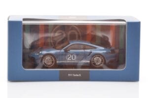 Porsche 911 992 Turbo S Oslo Blue Minichamps 1:43 WAP0209050N001 Diecast - image 4 of 4
