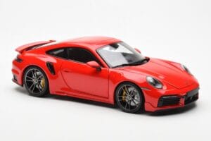 Porsche 911 992 Turbo S Sport Design Red Minichamps 1:18 113069078 Diecast - image 6 of 8
