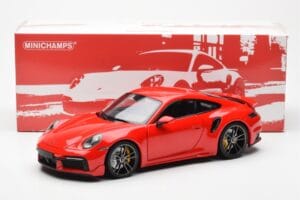 Porsche 911 992 Turbo S Sport Design Red Minichamps 1:18 113069078 Diecast - image 8 of 8