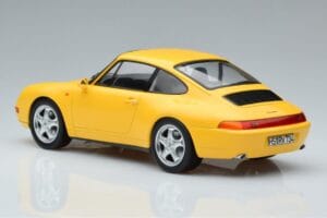 Porsche 911 993 Carrera Yellow Norev 1:18 187596 Diecast - image 5 of 6