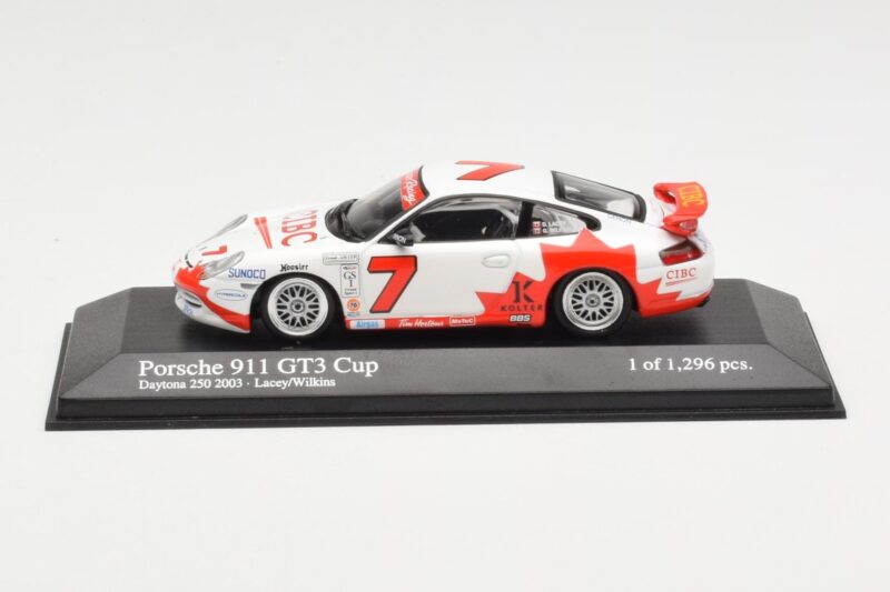 Porsche 911 996 GT3 Cup CIBC #7 L. Wilkins Daytona 250 2003 Minichamps 1:43 Porsche 911 996 GT3 Cup CIBC #7 L. Wilkins Daytona 250 2003 Minichamps 1:43 400036907 Diecast
