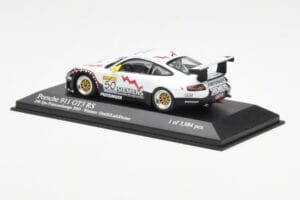 Porsche 911 996 GT3 RS Siemens #50 M. Ortelli / M. Lieb / R. Dumas 24 Hours of Spa 2003 Winners Minichamps 1:43 400036950 Die - image 3 of 4