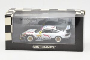 Porsche 911 996 GT3 RS Siemens #50 M. Ortelli / M. Lieb / R. Dumas 24 Hours of Spa 2003 Winners Minichamps 1:43 400036950 Die - image 4 of 4