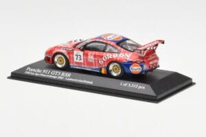 Porsche 911 996 GT3 RSR Gulf #73 Lambert / Lefort / Palttala 1000km Spa 2005 Minichamps 1:43 400056473 Diecast - image 3 of 4