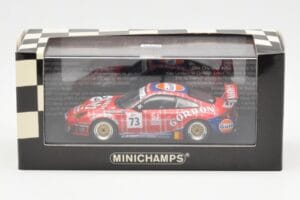 Porsche 911 996 GT3 RSR Gulf #73 Lambert / Lefort / Palttala 1000km Spa 2005 Minichamps 1:43 400056473 Diecast - image 4 of 4