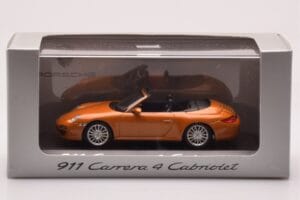 Porsche 911 997 Carrera 4 Cabriolet Orange Metallic Minichamps 1:43 WAP02001618 Diecast - image 4 of 4