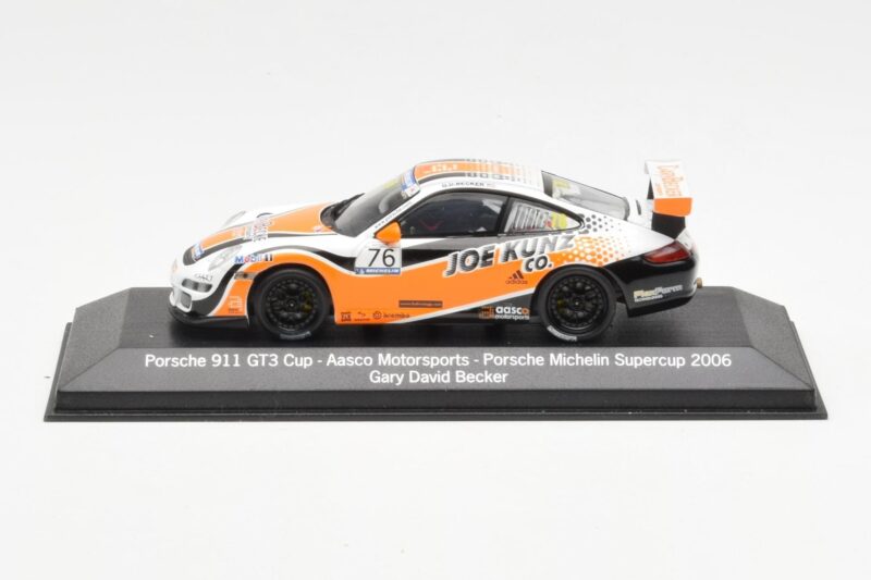 Porsche 911 997 GT3 Cup #76 G. Becker Joe Kunz Aasco Motorsports Porsche Michelin Supercup 2006 Minichamps 1:43 Porsche 911 997 GT3 Cup #76 G. Becker Joe Kunz Aasco Motorsports Porsche Michelin Supercup 2006 Minichamps 1:43 WAP02013717 D