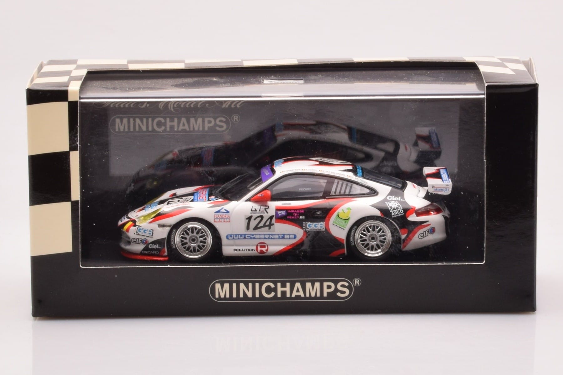 Minichamps DP 1/43 ポルシェ911 GT3 2005スパ VANBELLINGEN 完成品 Minichamps Porsche 911 997 GT3 Cup 1:43 Spa 2005