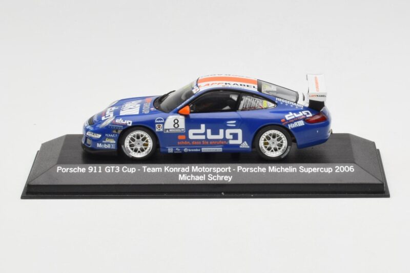 Porsche 911 997 GT3 Cup #8 M. Schrey Team Konrad Motorsport Porsche Michelin Supercup 2006 Minichamps 1:43 Porsche 911 997 GT3 Cup #8 M. Schrey Team Konrad Motorsport Porsche Michelin Supercup 2006 Minichamps 1:43 WAP02013217 Diecas