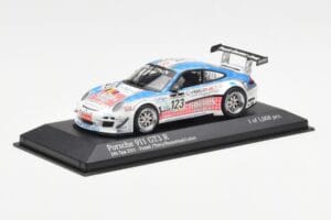 Porsche 911 997 GT3 R Cybernet #123 Fumal / Thiry / Rosenlad / Lefort 24 Hours of Spa 2011 Minichamps 1:43 400118923 Diecast - image 2 of 4