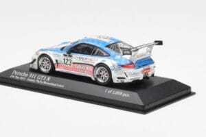 Porsche 911 997 GT3 R Cybernet #123 Fumal / Thiry / Rosenlad / Lefort 24 Hours of Spa 2011 Minichamps 1:43 400118923 Diecast - image 3 of 4