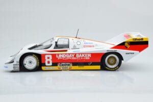 Porsche 956K Lindsay Saker #8 B. Wollek / C. Serra / S. Johansson 1000km Kyalami 1983 Minichamps 1:18 155836698 Diecast - image 3 of 6
