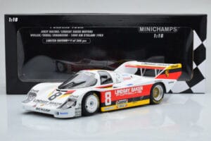 Porsche 956K Lindsay Saker #8 B. Wollek / C. Serra / S. Johansson 1000km Kyalami 1983 Minichamps 1:18 155836698 Diecast - image 6 of 6