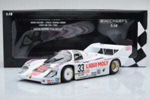 Porsche 956K Liqui Moly Brun Racing #33 H-J. Stuck / H. Grohs / W. Brun 1000km Spa 1983 Minichamps 1:18 155836633 Diecast - image 6 of 6