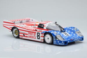 Porsche 956L Spirit of America #8 G. Follmer / J. Morton / K. Miller 24 Hours of Le Mans 1986 Minichamps 1:18 180866508 Dieca - image 6 of 8