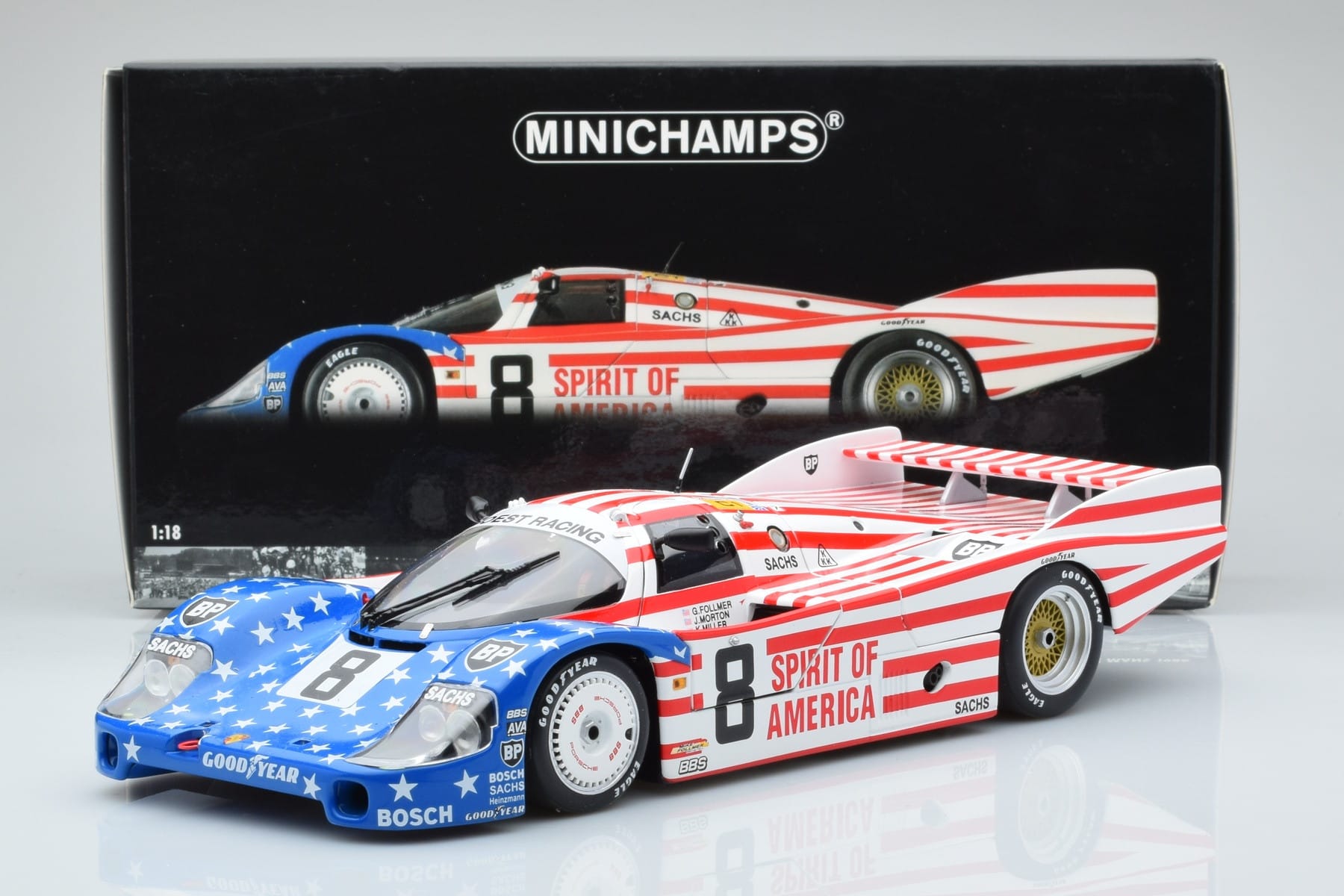Porsche 956L Spirit of America #8 G. Follmer / J. Morton / K