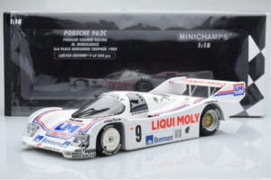 Porsche 962C Kremer Racing Liqui Moly #9 M. Winkelhock 3rd Place Norisring Trophy 1985 Minichamps 1:18 155856509 Diecast - image 6 of 6