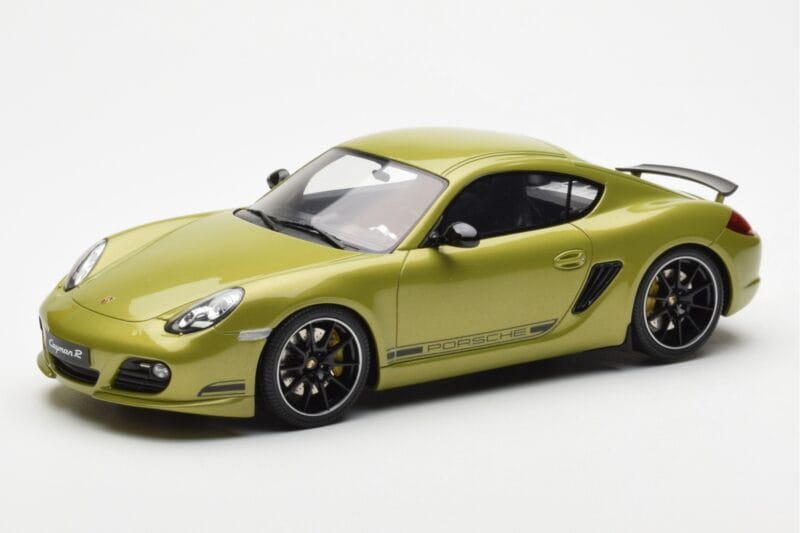 Porsche Cayman R 987 Peridot Metallic GT Spirit 1:18 GT425 Resin