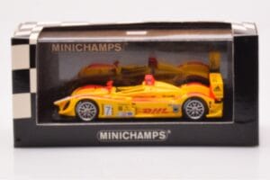 Porsche RS Spyder LMP2 #7 R. Dumas / T. Bernhard / E. Collard Sebring 12 Hours Winners 2008 Minichamps 1:43 400086807 Diecast - image 4 of 4
