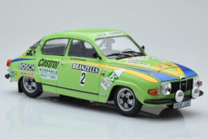 Saab 96 V4 #2 S. Blomqvist / H. Sylvan Rally Sweden 1976 IXO 1:18 18RMC085B Diecast - image 4 of 6