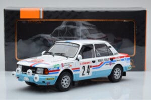 Skoda 130 L Night Version #24 J. Augland Rally Monte Carlo 1987 IXO 1:18 18RMC156 Diecast - image 6 of 6