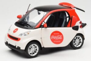 Smart Fortwo 451 Coca-Cola Minichamps 1:18 150036301 Diecast - image 2 of 8