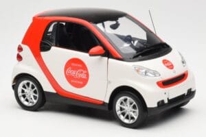 Smart Fortwo 451 Coca-Cola Minichamps 1:18 150036301 Diecast - image 6 of 8