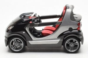 Smart Fortwo Crossblade Cabriolet Silver Black Kyosho 1:18 13440 Diecast - image 3 of 6