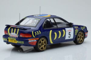 Subaru Impreza 555 #5 C. Sainz / L. Moya Tour de Corse 1995 IXO 1:18 18RMC063A Diecast - image 2 of 6
