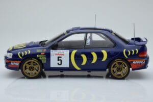 Subaru Impreza 555 #5 C. Sainz / L. Moya Tour de Corse 1995 IXO 1:18 18RMC063A Diecast - image 3 of 6