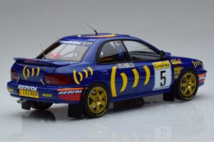 Subaru Impreza #5 C. Sainz / L. Moya 2nd Place Rally Monte Carlo 1995 Kyosho 1:18 08962B Diecast - image 3 of 9