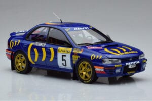 Subaru Impreza #5 C. Sainz / L. Moya 2nd Place Rally Monte Carlo 1995 Kyosho 1:18 08962B Diecast - image 5 of 9