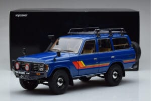Toyota Land Cruiser 60 Blue With Optional Parts Kyosho 1:18 08956XBL Diecast - image 11 of 11