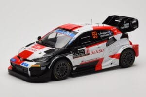 Toyota GR Yaris Rally1 #69 K. Rovanpera / J. Halttunen Rally Monte Carlo World Champion 2023 IXO 1:18 18RMC152B Diecast
